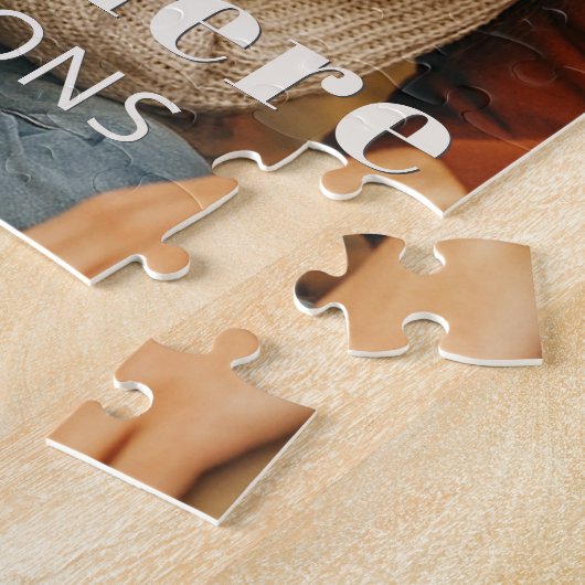 Personalisiertes Foto Liebe Gathers hier Puzzle (Seite)