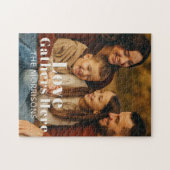 Personalisiertes Foto Liebe Gathers hier Puzzle (Horizontal)