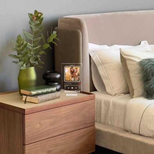 Personalisiertes Foto Liebe Music Plaque Acrylschild