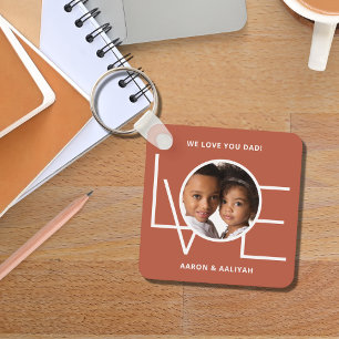 Personalisiertes Foto Liebe Vater Schlüsselanhänger