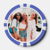 Personalisiertes Foto Lila 500-Wert-Spiel Pokerchips (Vorderseite)