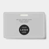 Personalisiertes Foto-Logo QR Strichcode-ID Ausweis (Rückseite)
