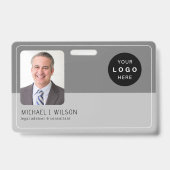 Personalisiertes Foto-Logo QR Strichcode-ID Ausweis (Vorderseite)
