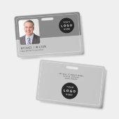Personalisiertes Foto-Logo QR Strichcode-ID Ausweis (Vorder- & Rückseite)