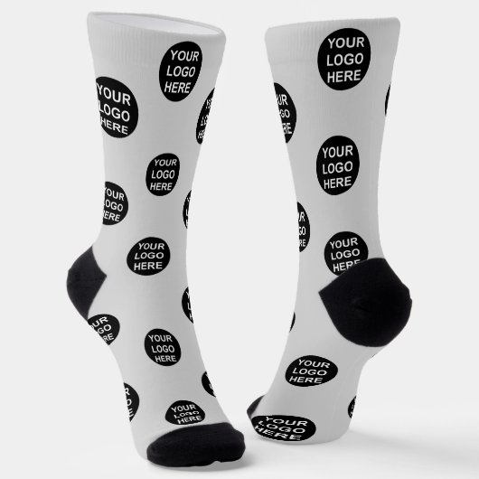 Personalisiertes Foto-Logo Socken (Gewinkelt)