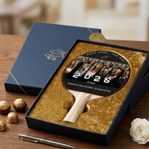 Personalisiertes Foto Lustiges Geschenk Abschluss Tischtennis Schläger