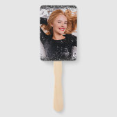 Personalisiertes Foto Luxus 35. Geburtstag Fächer (Rückseite)