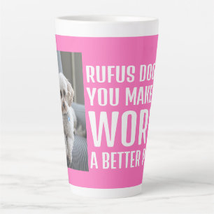Personalisiertes Foto macht die Welt zu einem bess Milchtasse
