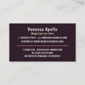 Personalisiertes Foto, Magier Visitenkarte (Rückseite)