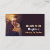 Personalisiertes Foto, Magier Visitenkarte (Vorderseite)