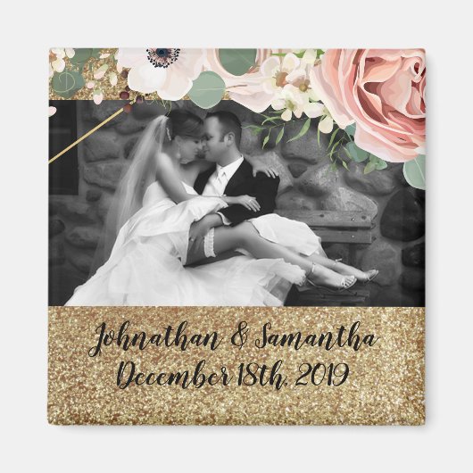 Personalisiertes Foto Magnet Geometrische Garten R (Vorne)