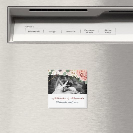 Personalisiertes Foto Magnet Geometrische Garten R (In Situ (Geschirrspüler))