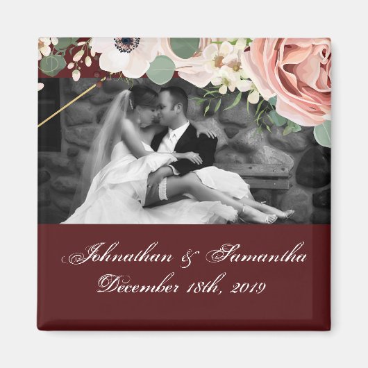 Personalisiertes Foto Magnet Geometrische Gartenan (Vorne)