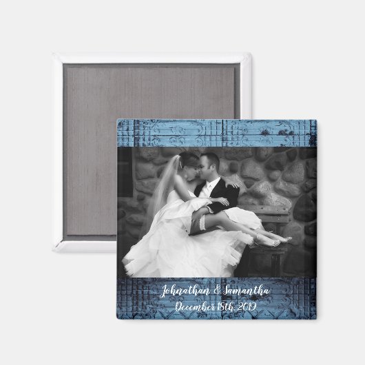 Personalisiertes Foto Magnet Rustikale Zinndecke (Vorderseite/Rückseite)