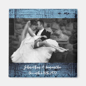 Personalisiertes Foto Magnet Rustikale Zinndecke (Vorne)