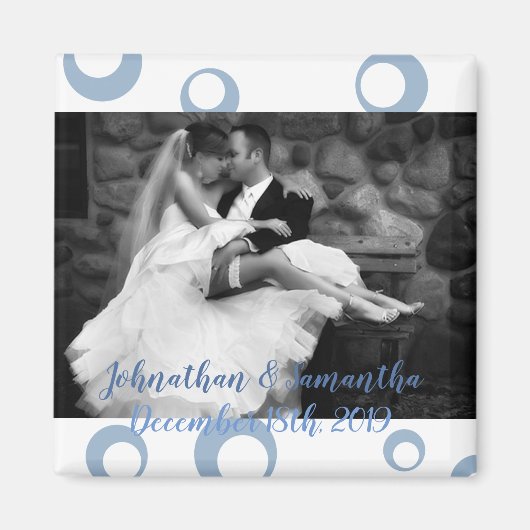 Personalisiertes Foto Magnet Seepferd Ocean Beach (Vorne)