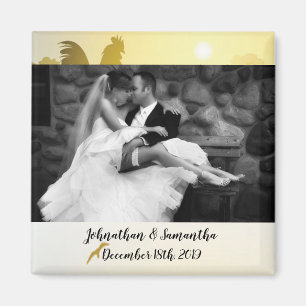 Personalisiertes Foto Magnet Sonntagmorgen Farm Co
