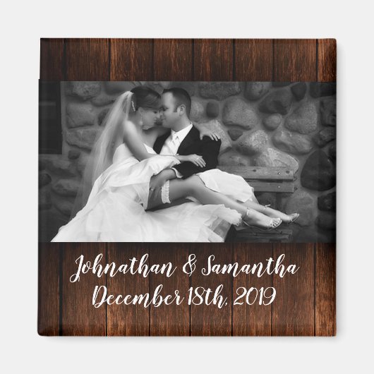 Personalisiertes Foto Magnet Stallenwald Land Rust (Vorne)