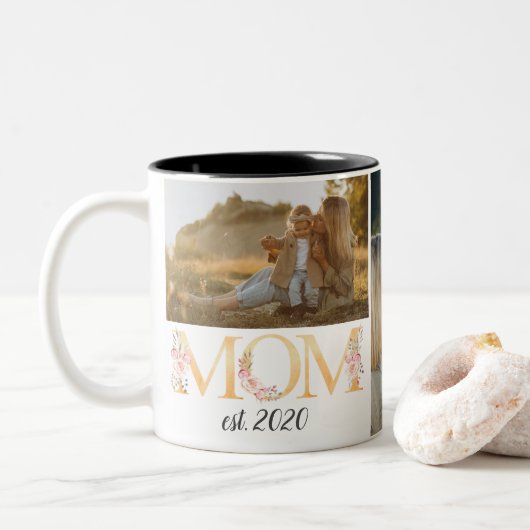 Personalisiertes Foto Mama Blumenkohl Tasse (Mit Donut)