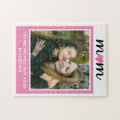 Personalisiertes Foto Mama Sie hält uns zusammen A Puzzle (Horizontal)