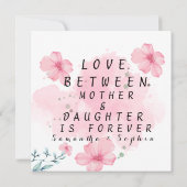 Personalisiertes Foto Mama zitieren rosa Mütter Ta (Rückseite)