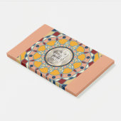 Personalisiertes Foto-Mandala-Design-Babyshirt Post-it Klebezettel (angewinkelt)