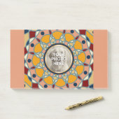 Personalisiertes Foto-Mandala-Design-Babyshirt Post-it Klebezettel (Auf Schreibtisch)