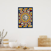Personalisiertes Foto-Mandala-Design-Babyshirt Poster (Küche)