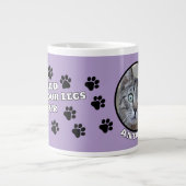 Personalisiertes Foto "Mein Kind hat vier Beine un Jumbo-Tasse (Vorderseite)