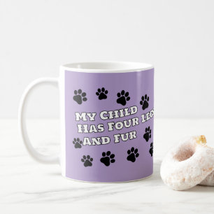 Personalisiertes Foto "Mein Kind hat vier Beine un Kaffeetasse