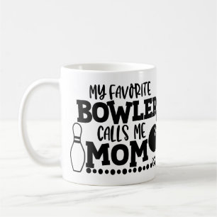 Personalisiertes Foto Mein Lieblingsbowler nennt m Kaffeetasse