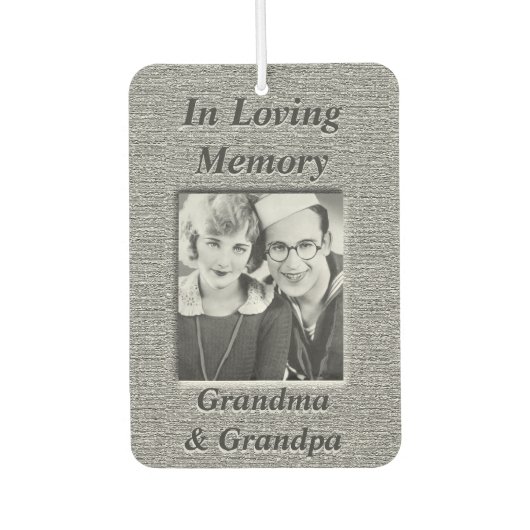 Personalisiertes Foto Memorial Air Freshener Autolufterfrischer (Vorderseite)