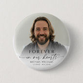 Personalisiertes Foto-Memorial Button (Vorderseite)