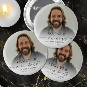 Personalisiertes Foto-Memorial Button