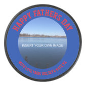 Personalisiertes Foto Message Hockey Puck (Vorderseite)