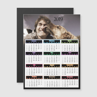 Personalisiertes Foto Mini-Kalender 2019 Magneteinladung