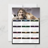 Personalisiertes Foto Mini-Kalender 2019 Magneteinladung (Vorderseite)