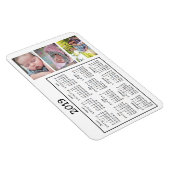 Personalisiertes Foto Mini Magnet Kalender 2018 (Rechte Seite)