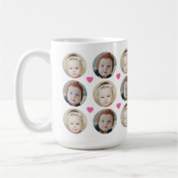 Personalisiertes Foto mit 2 Baby-Gesichtern für Ki