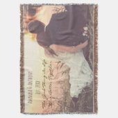 Personalisiertes Foto mit Anführungszeichen Decke (Vorderseite Vertikal)