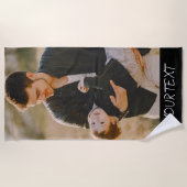 Personalisiertes Foto mit benutzerdefiniertem Bild Strandtuch (Vorderseite)