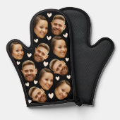 Personalisiertes Foto mit benutzerdefiniertem Herz Ofenhandschuh (Vorderseite/Rückseite)
