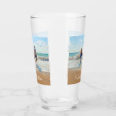 Personalisiertes Foto mit benutzerdefiniertem Text Glas (Links)