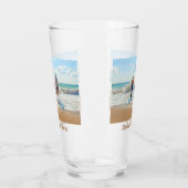 Personalisiertes Foto mit benutzerdefiniertem Text Glas (Links)