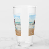 Personalisiertes Foto mit benutzerdefiniertem Text Glas (Rechts)