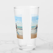 Personalisiertes Foto mit benutzerdefiniertem Text Glas (Rechts)