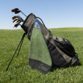 Personalisiertes Foto mit Bildname Golfhandtuch (Gras)