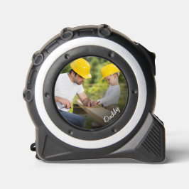 Personalisiertes Foto mit Daddy Text Maßband