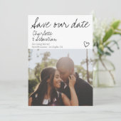 Personalisiertes Foto mit Datum gerettet Save The Date (Stehend Vorderseite)