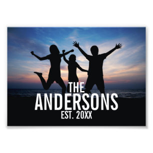 Personalisiertes Foto mit Familienname